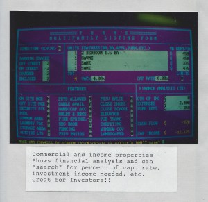 T.U.R.N.S. commercial properties financial analysis screen
