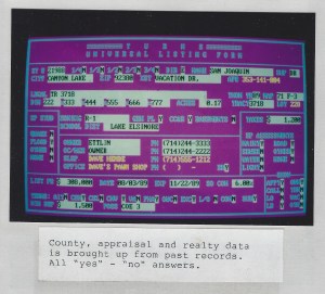 T.U.R.N.S. county appraisal and realty data screen