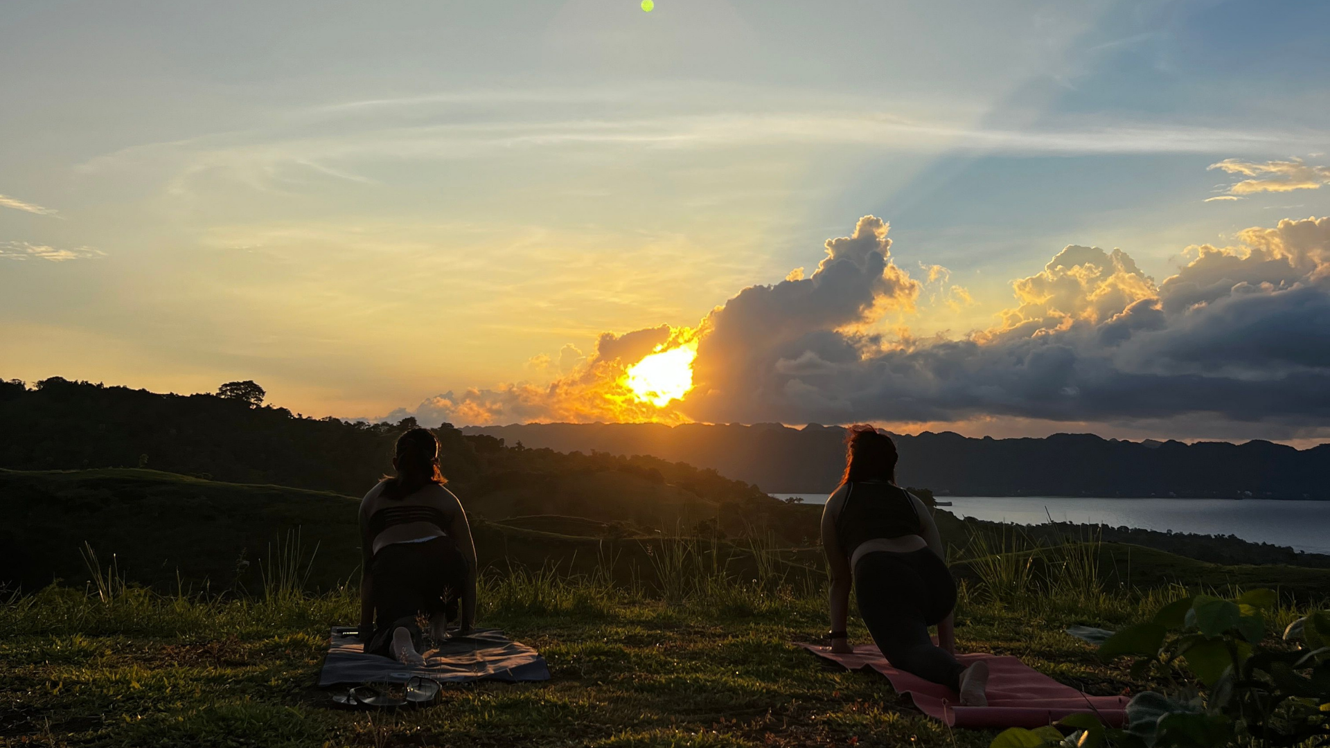 Outdoor yoga practice in Bohol
