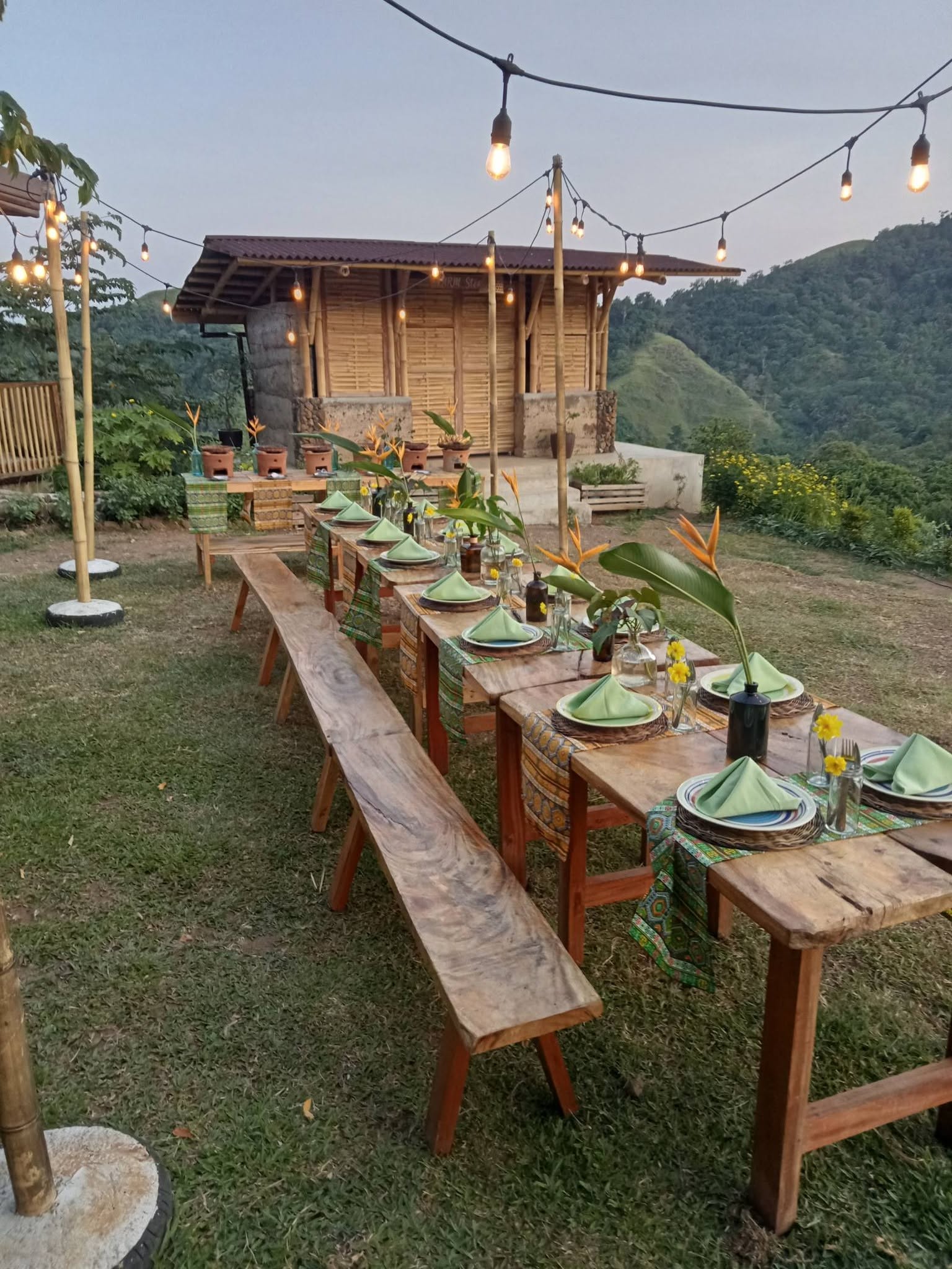 Farm to table meals at Miranalla Farm