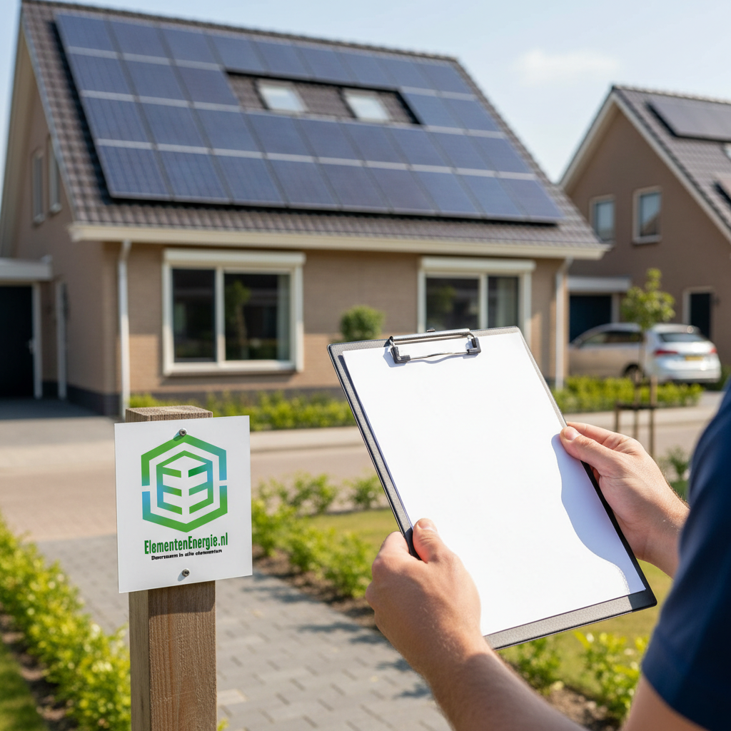 Zonnepanelen op schuin dak
