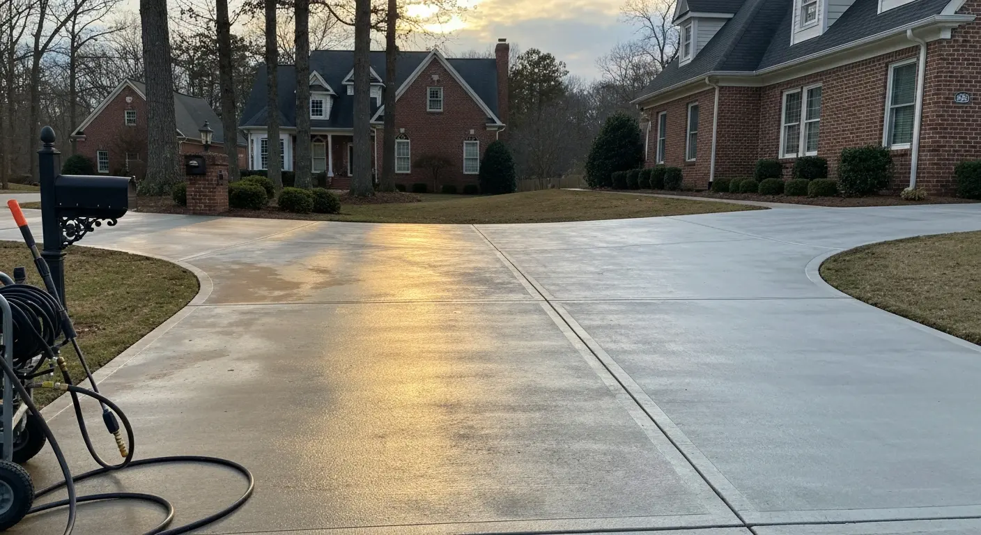 Driveway cleaning service