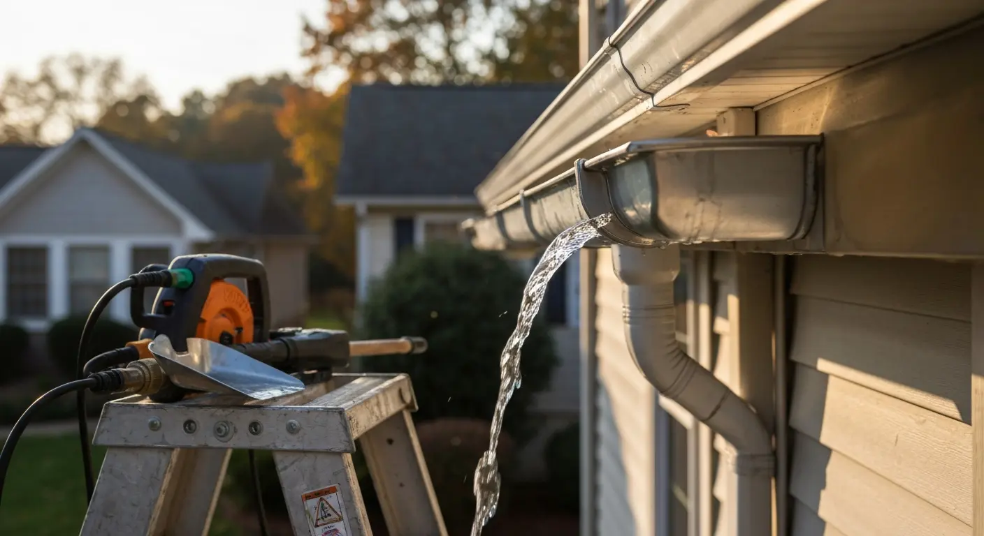 Gutter cleaning service
