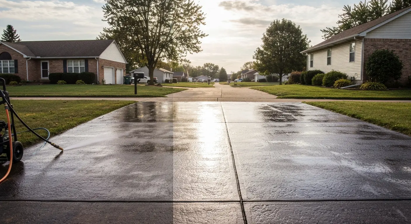 Driveway cleaning
