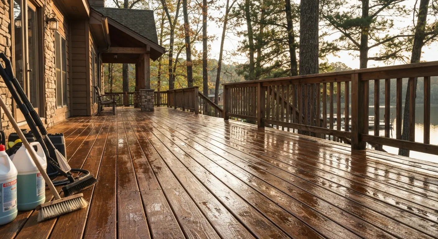 Deck cleaning