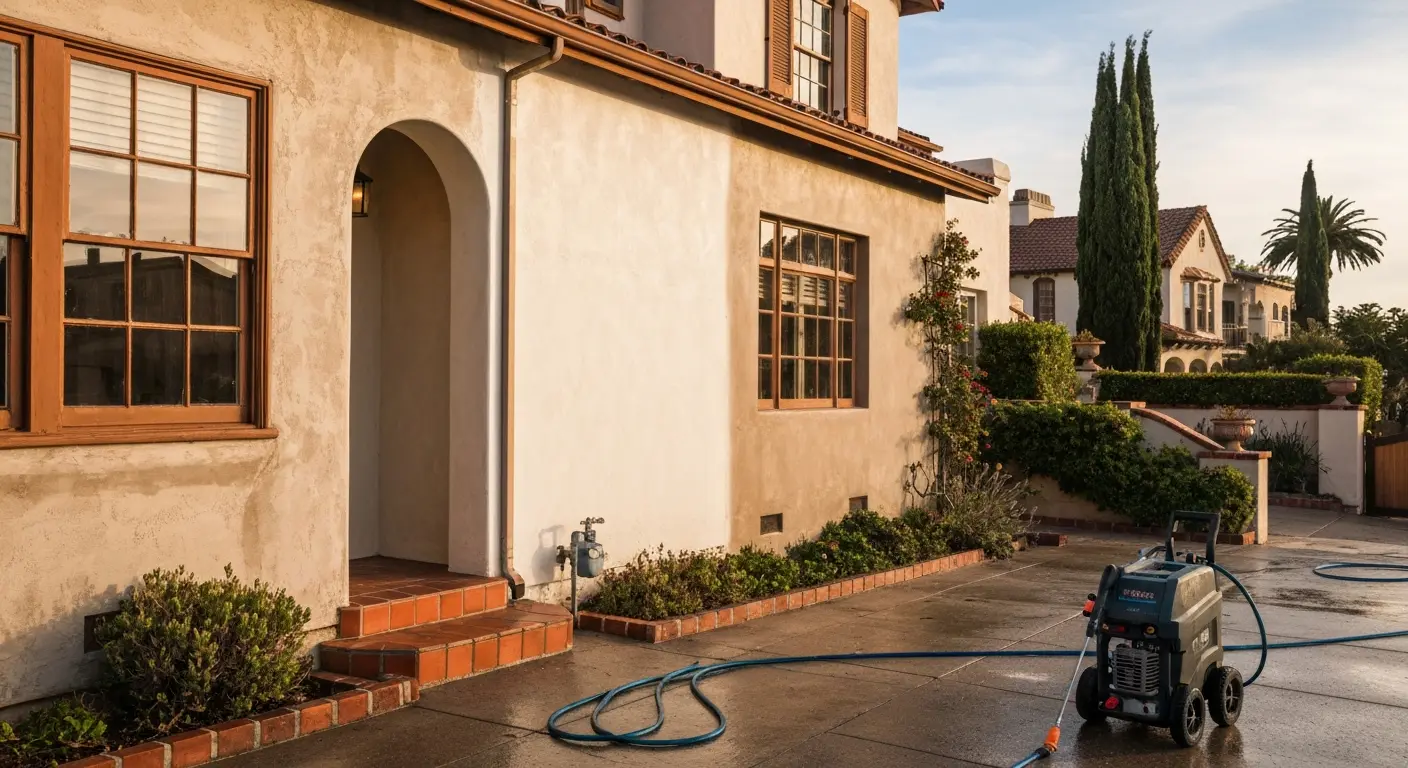 House pressure washing
