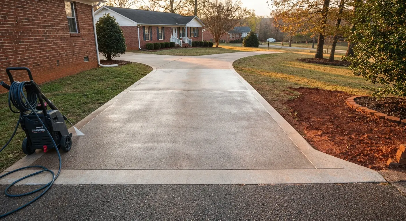 Driveway cleaning service