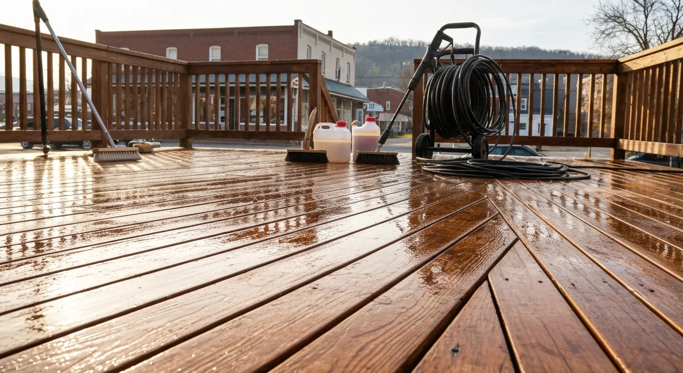 Deck cleaning project