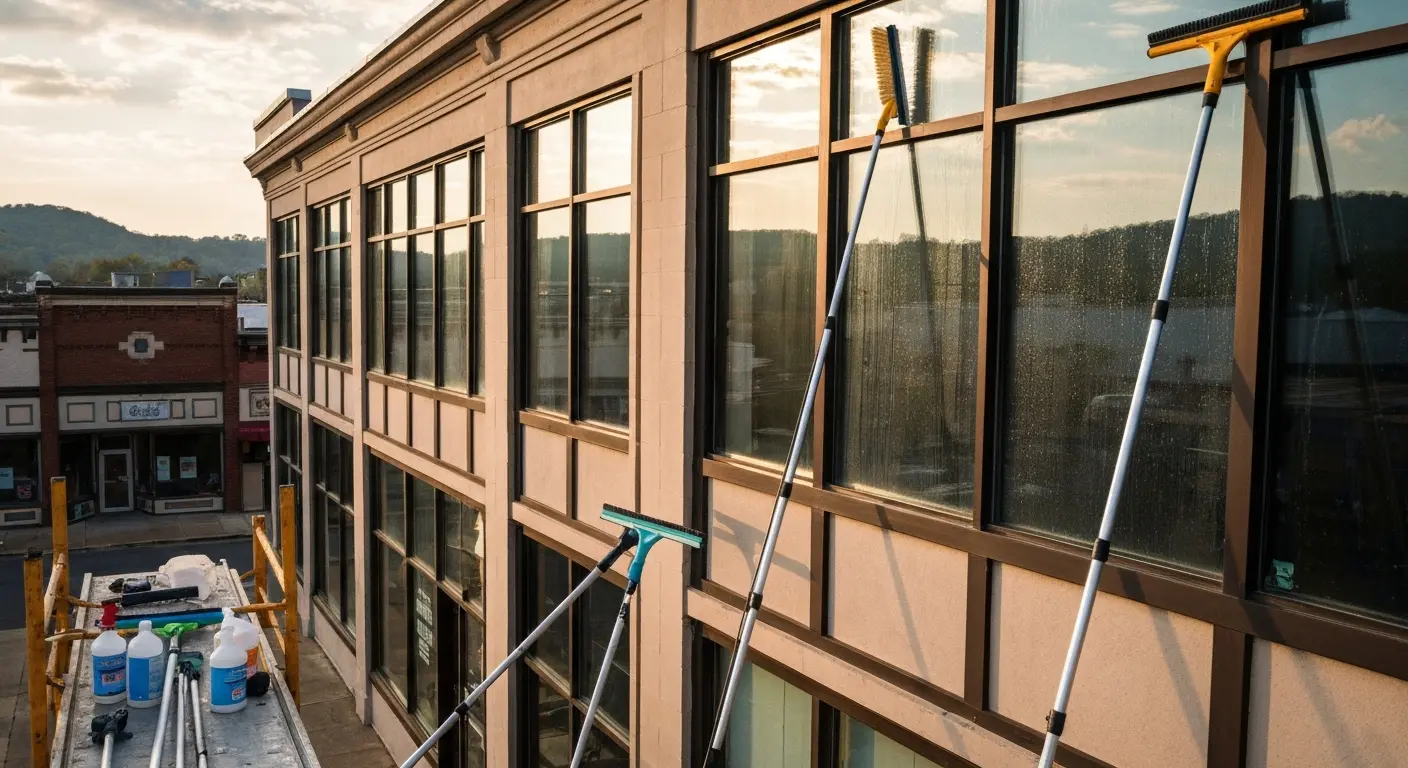 Commercial window cleaning
