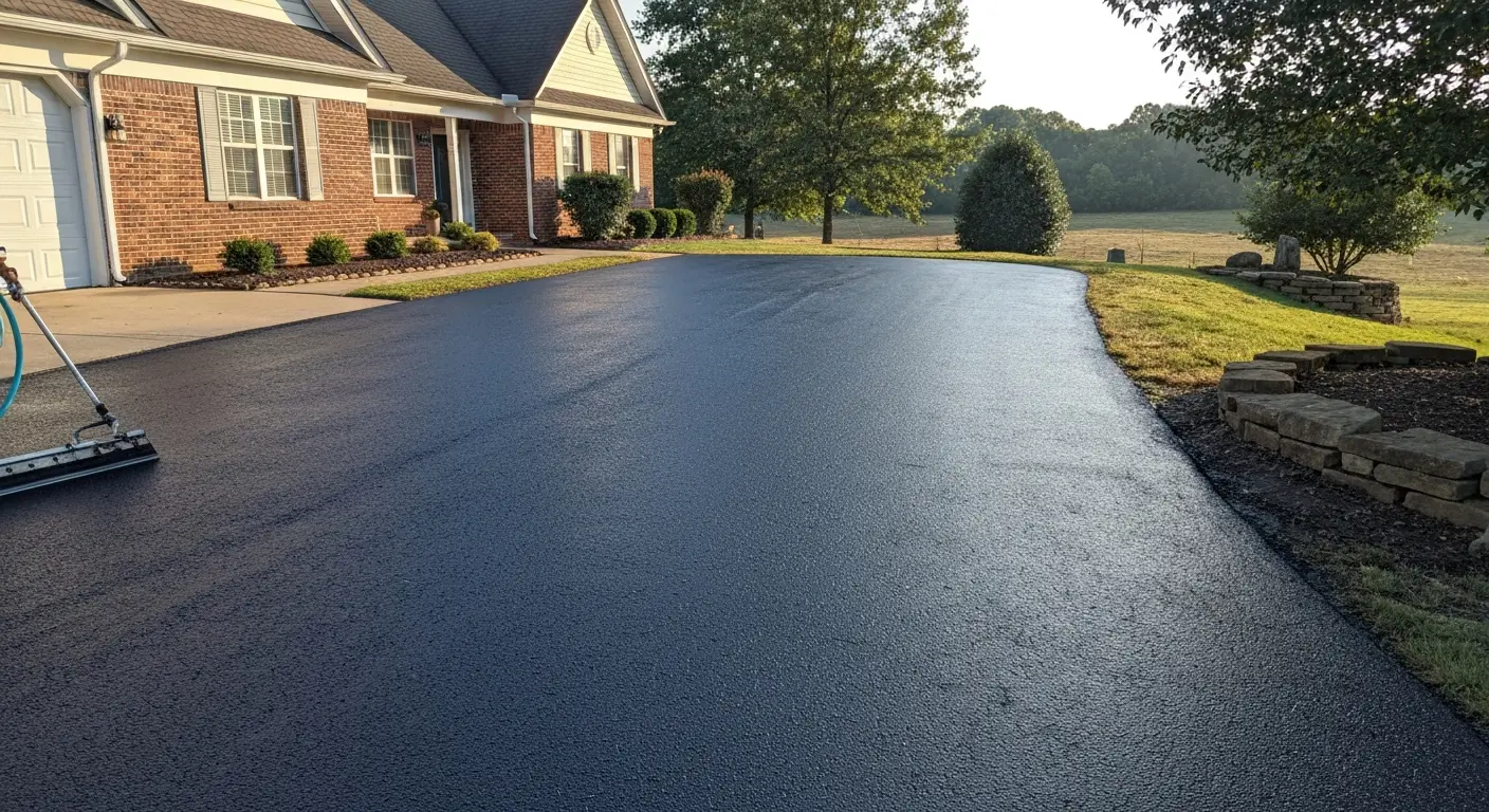 Sealed driveway