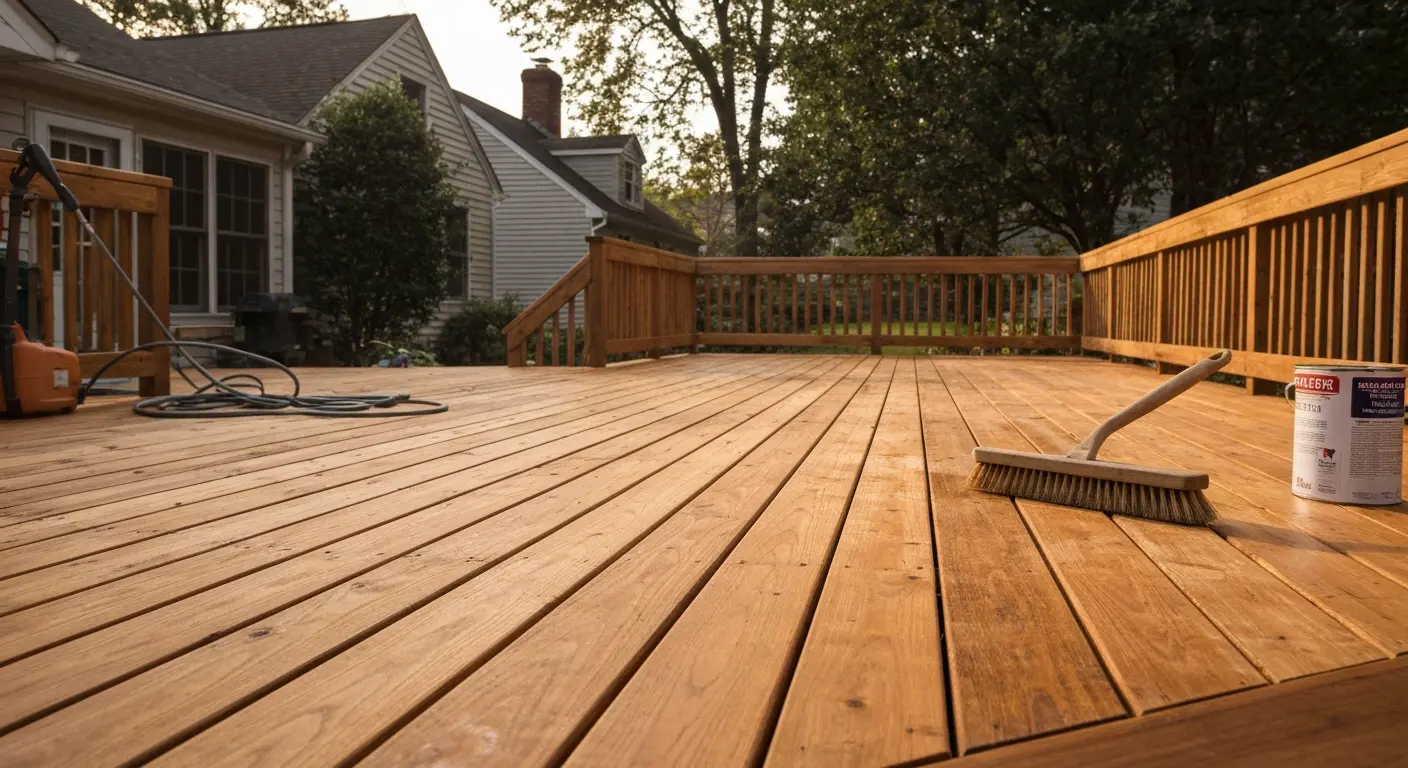 Deck and wood cleaning