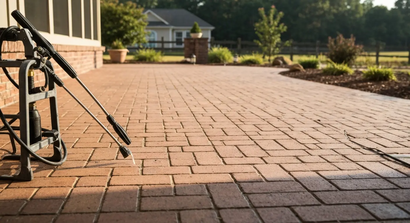 Patio cleaning project