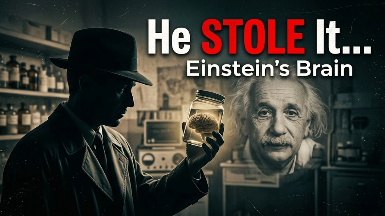 Podcast episode graphic for Blossoming Brains about einstein's stolen brain and neuroplasticity