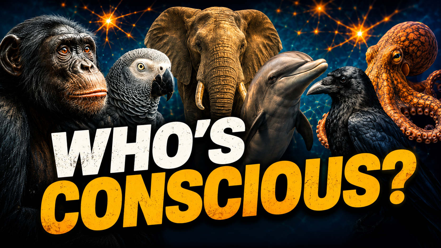 Podcast episode graphic for Blossoming Brains about animal consciousness