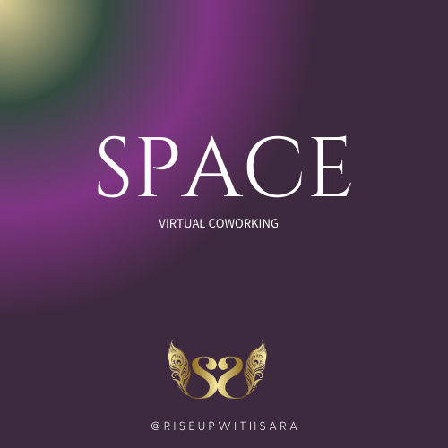 Promotional image for SPACE coworking, showcasing a vibrant and collaborative virtual space designed for entrepreneurs seeking productivity and community