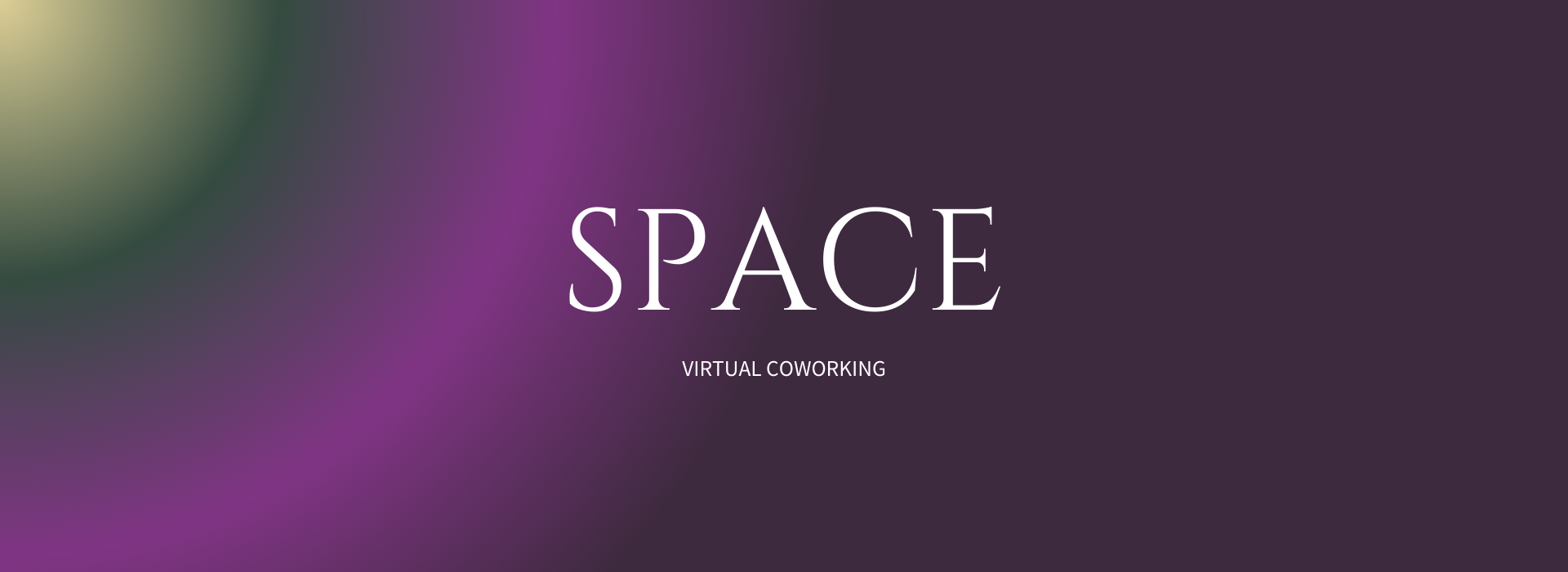 Promotional image for SPACE coworking, showcasing a vibrant and collaborative virtual space designed for entrepreneurs seeking productivity and community