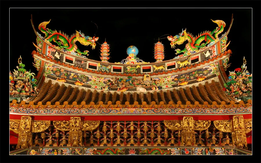 Fotografie de Dr. Konrád: Chinese Temple Roof