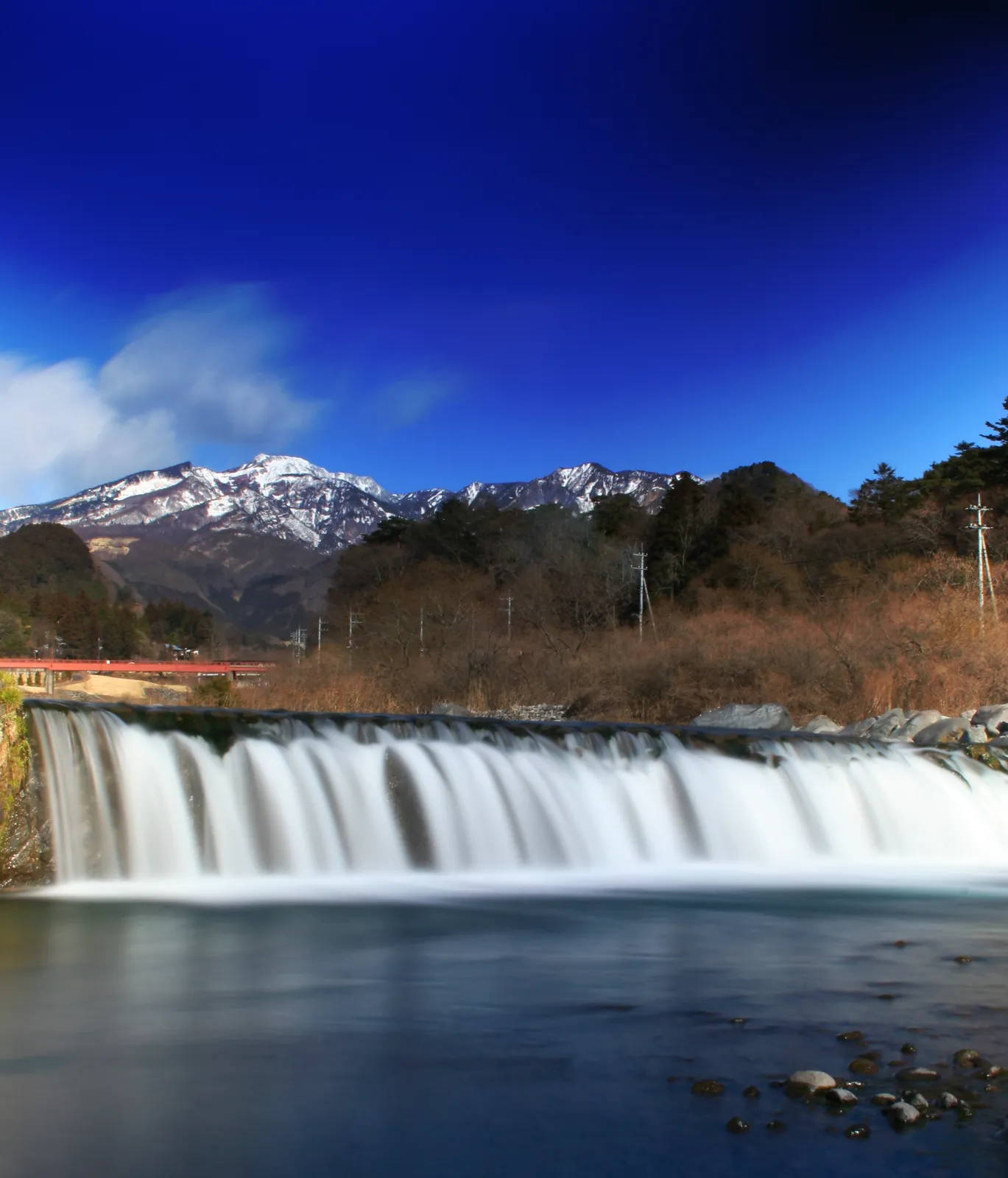 Fotografie de Dr. Konrád: Mt. Nyoho, Mt. Komanago and The River Diagawa