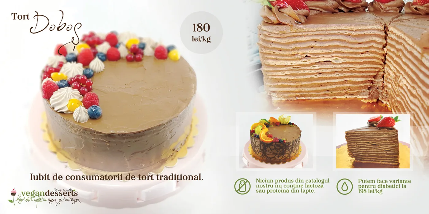 Torturi vegane din catalogul Vegan Desserts