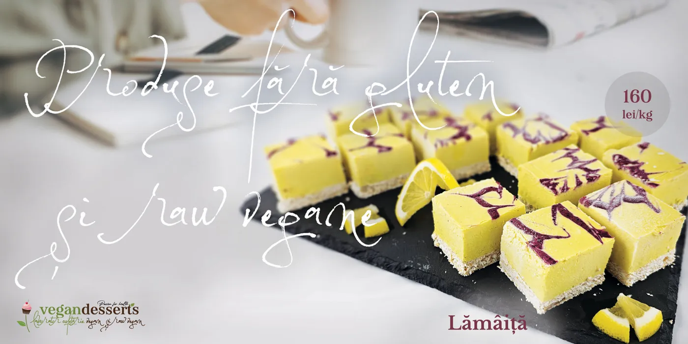 Produse fără gluten și raw vegane din catalogul Vegan Desserts