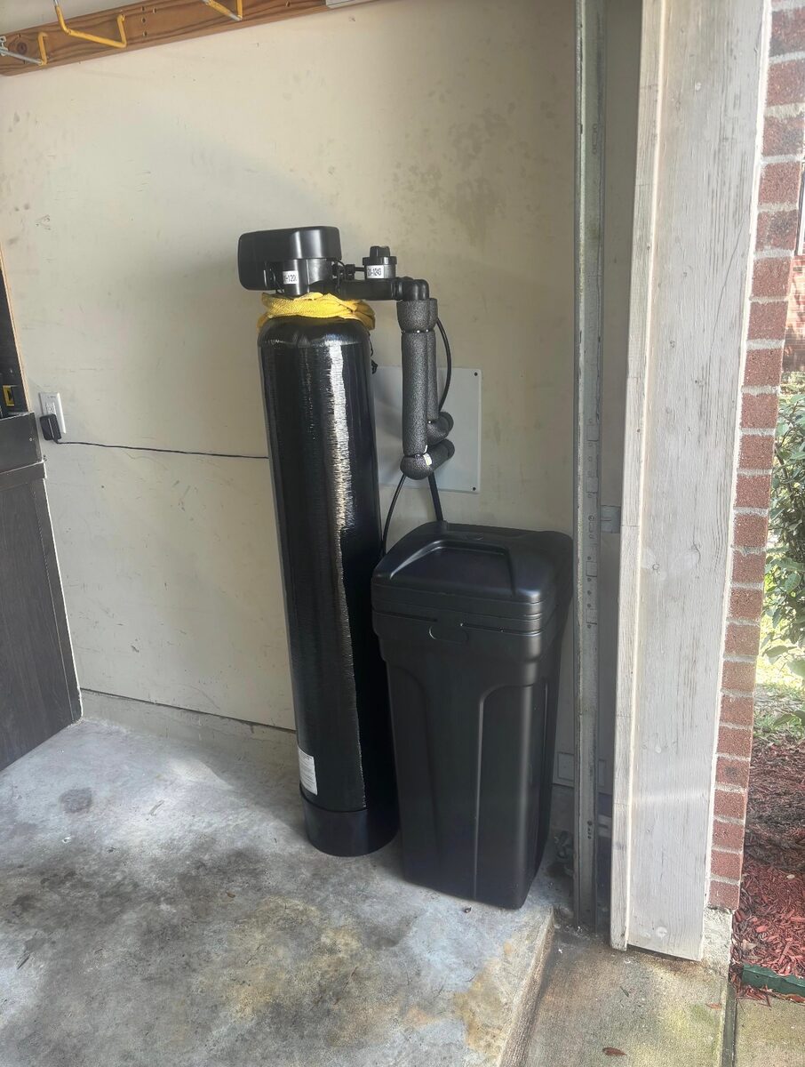 Whole-home system installed near garage entry