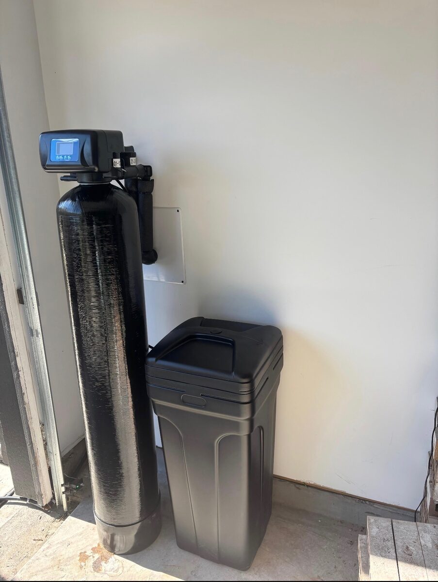 Whole-home filtration system installed in garage