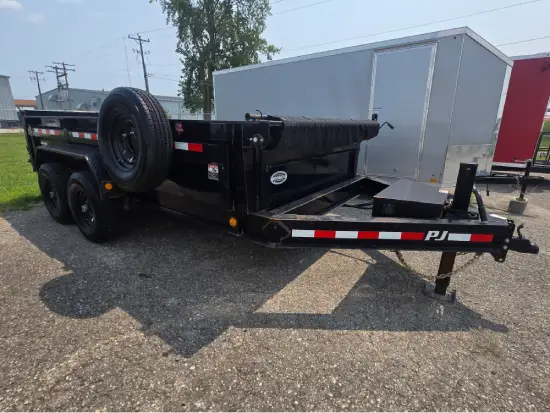 Dump trailer rental for demo debris and yard cleanup in Flat Rock, IN