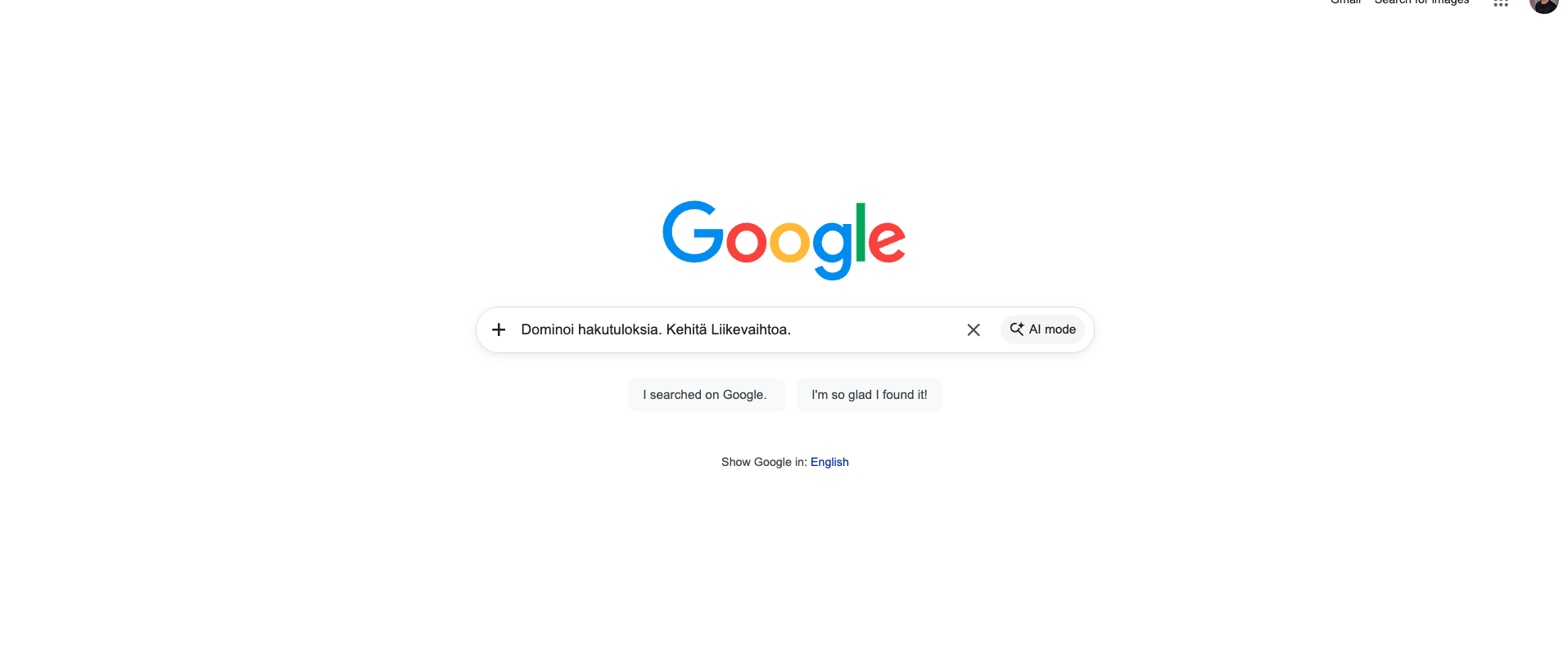 kuvakaappaus google haku