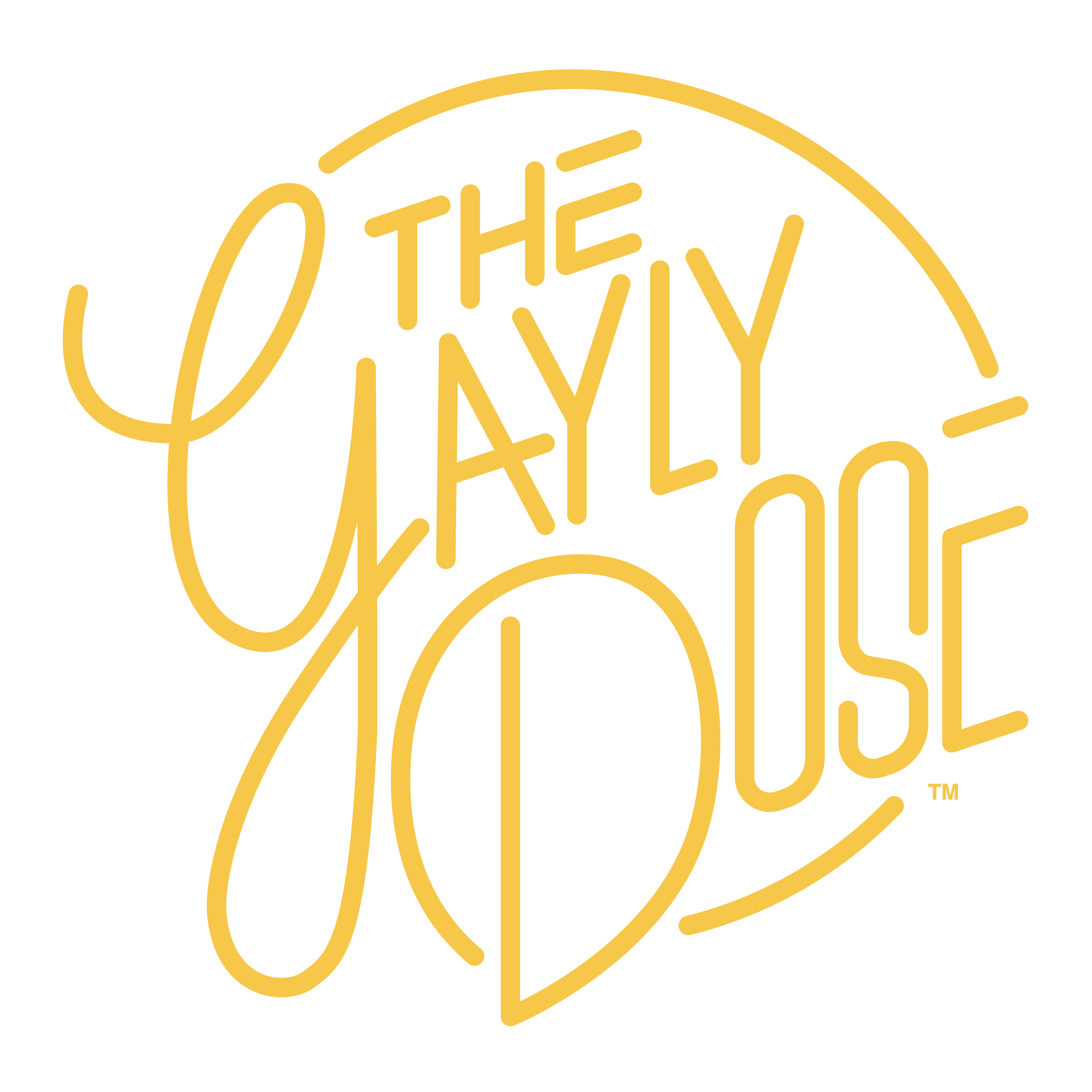 Stylized script logo that reads 'The Daily Doge'
