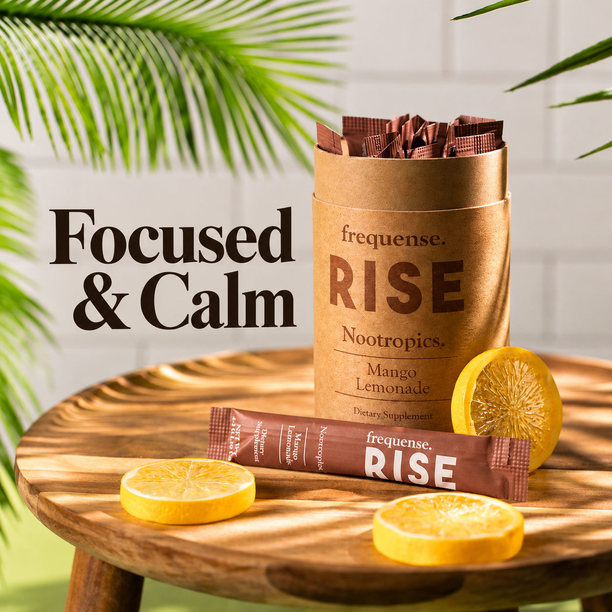 RISE Nootropic Blend - Harmonic Frequency Infused Mango Lemonade