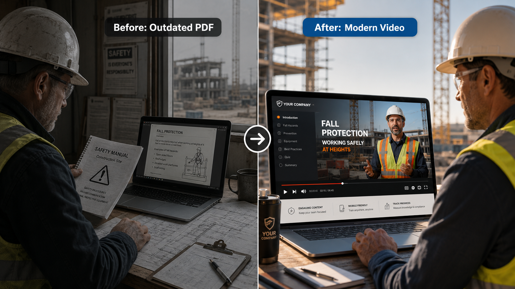 Before and After Safety Video Revamp