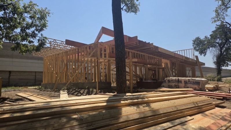 New construction framing underway by Angelic Real Estate & Investments in North Texas — photo 8