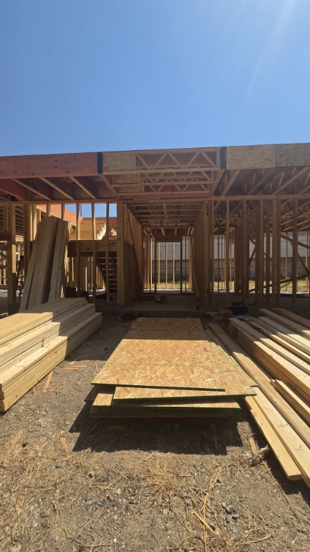 New construction framing underway by Angelic Real Estate & Investments in North Texas — photo 5