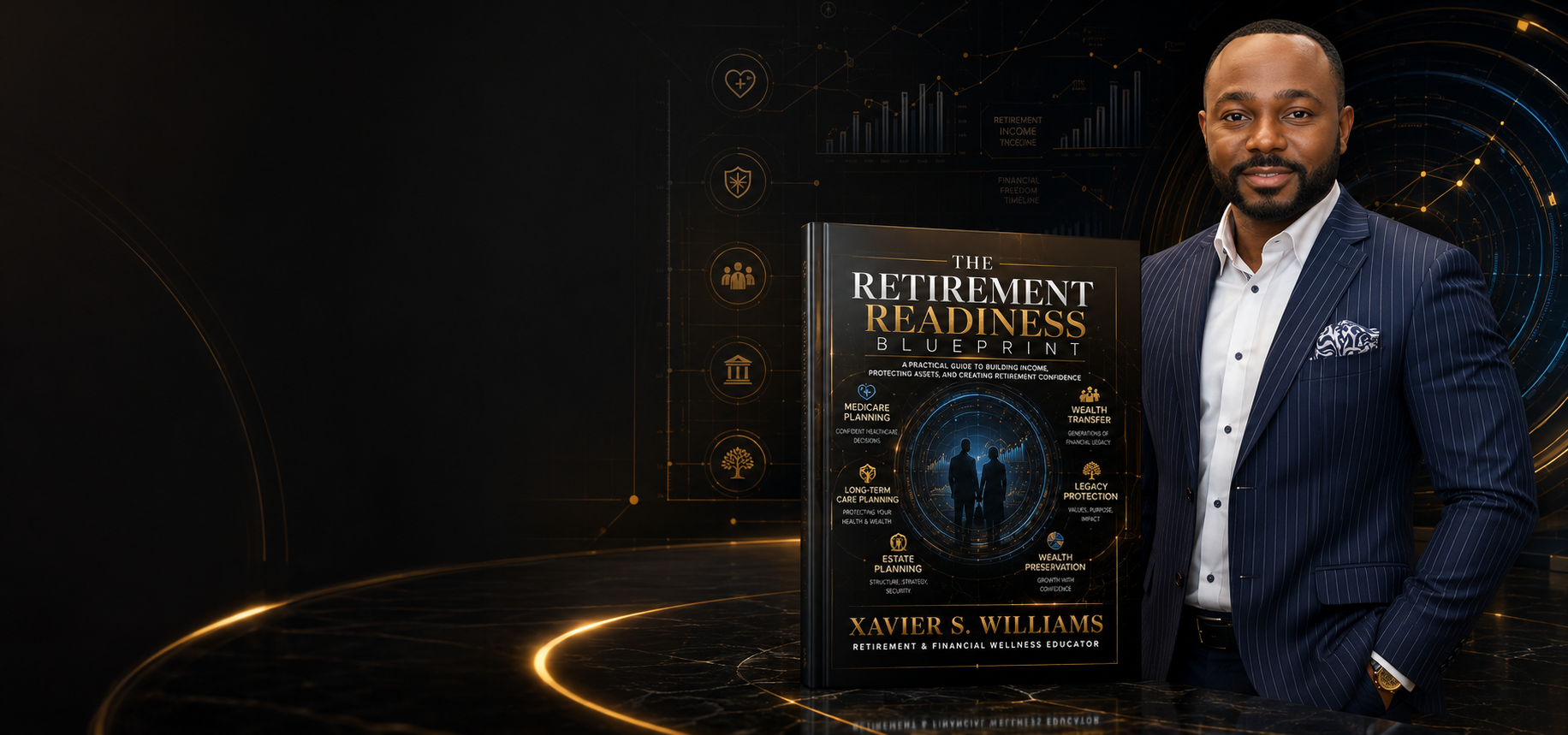 The Retirement Readiness Blueprint workbook held by Xavier S. Williams