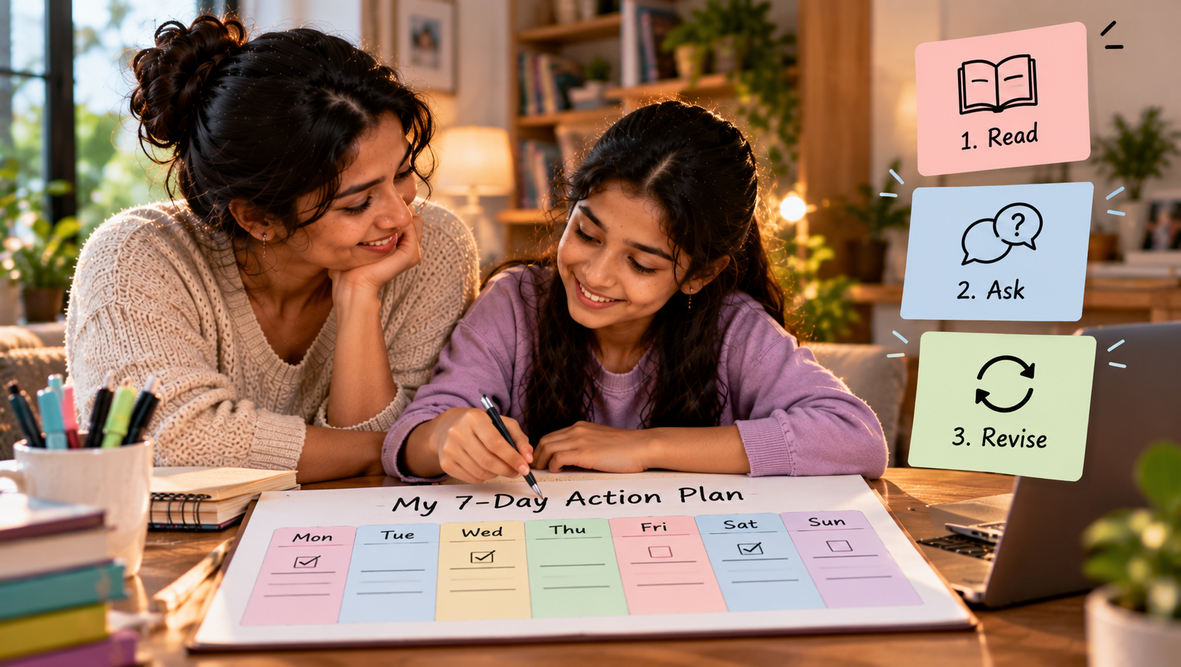 Simple action plan and checklist