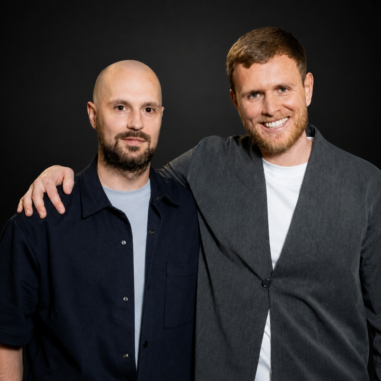 Tommy Mallet with the Clic Workwear founders