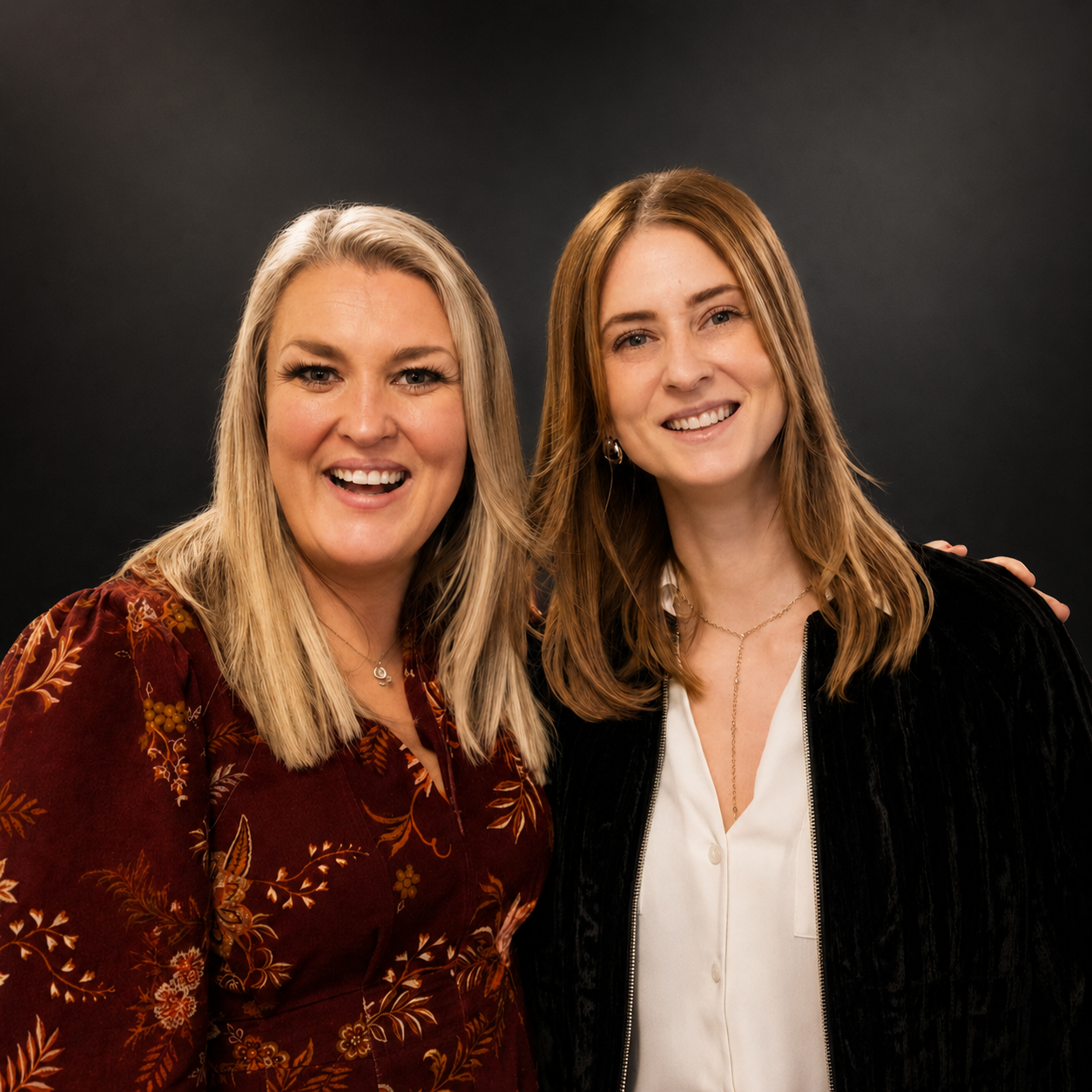 Sara Davies with the Clic Workwear founders