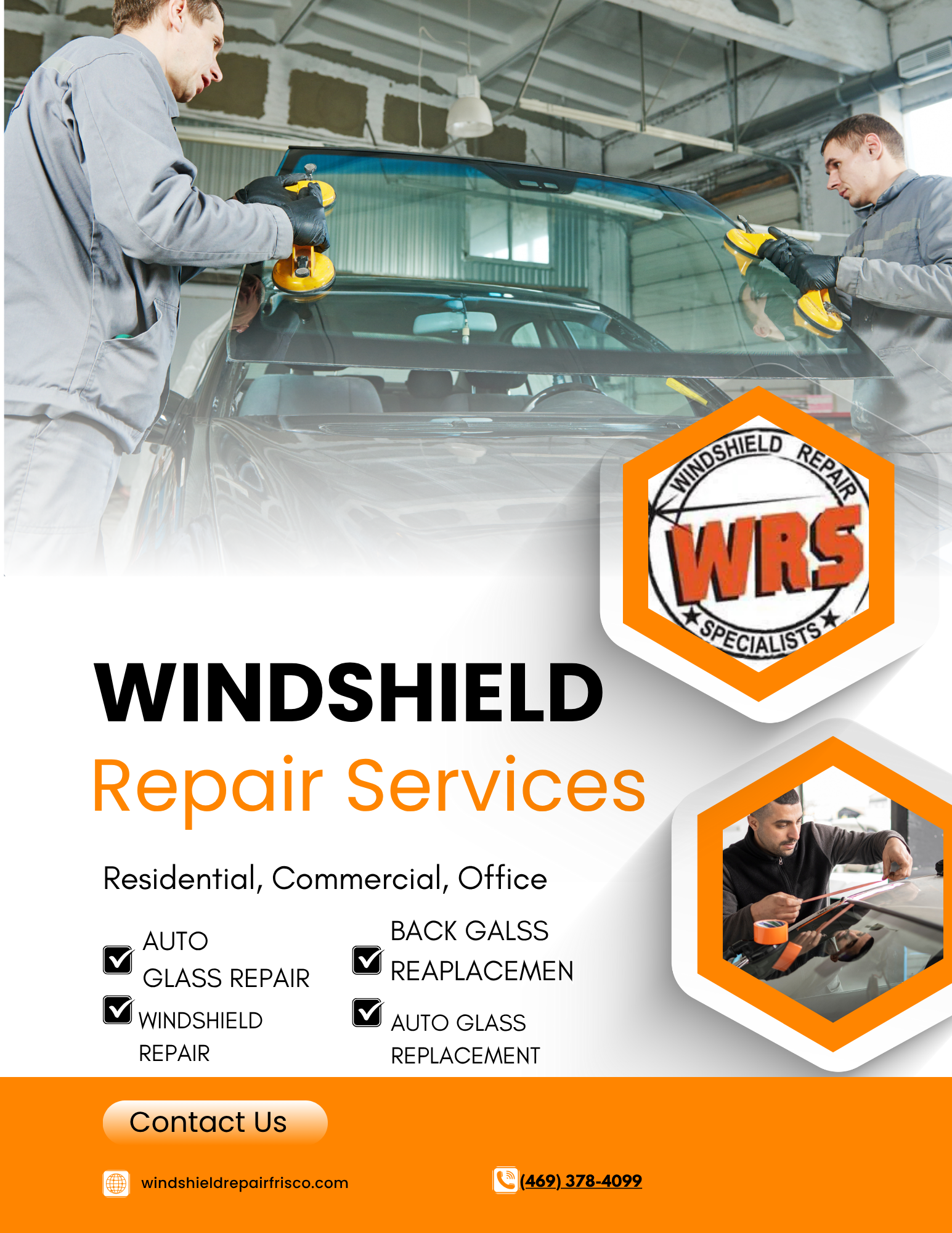 Windshield Repair Specialists auto glass service in Frisco Texas