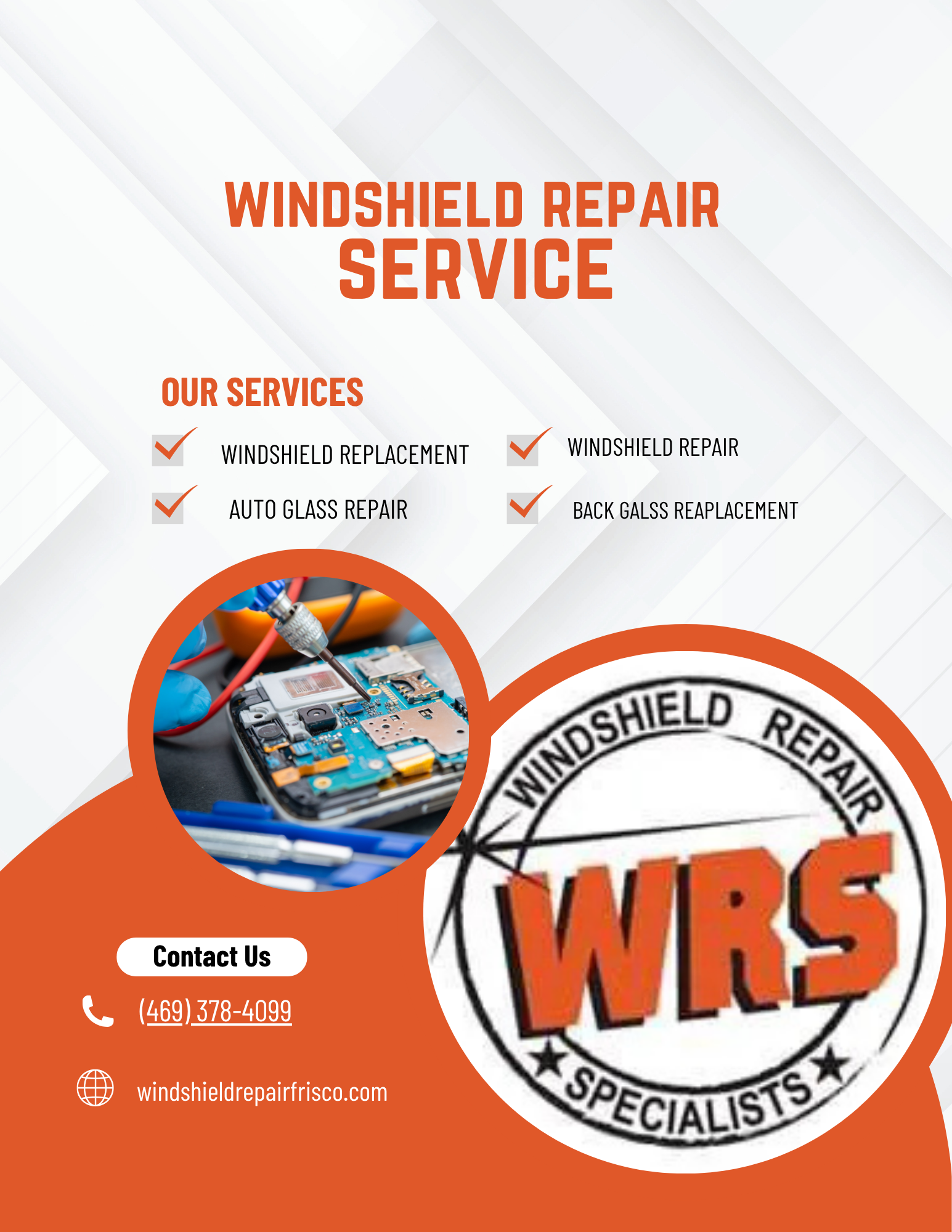 Windshield Repair Specialists auto glass service in Frisco Texas