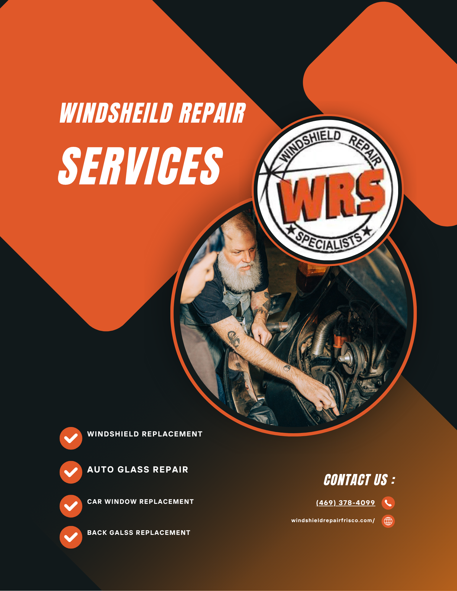 Windshield Repair Specialists auto glass service in Frisco Texas