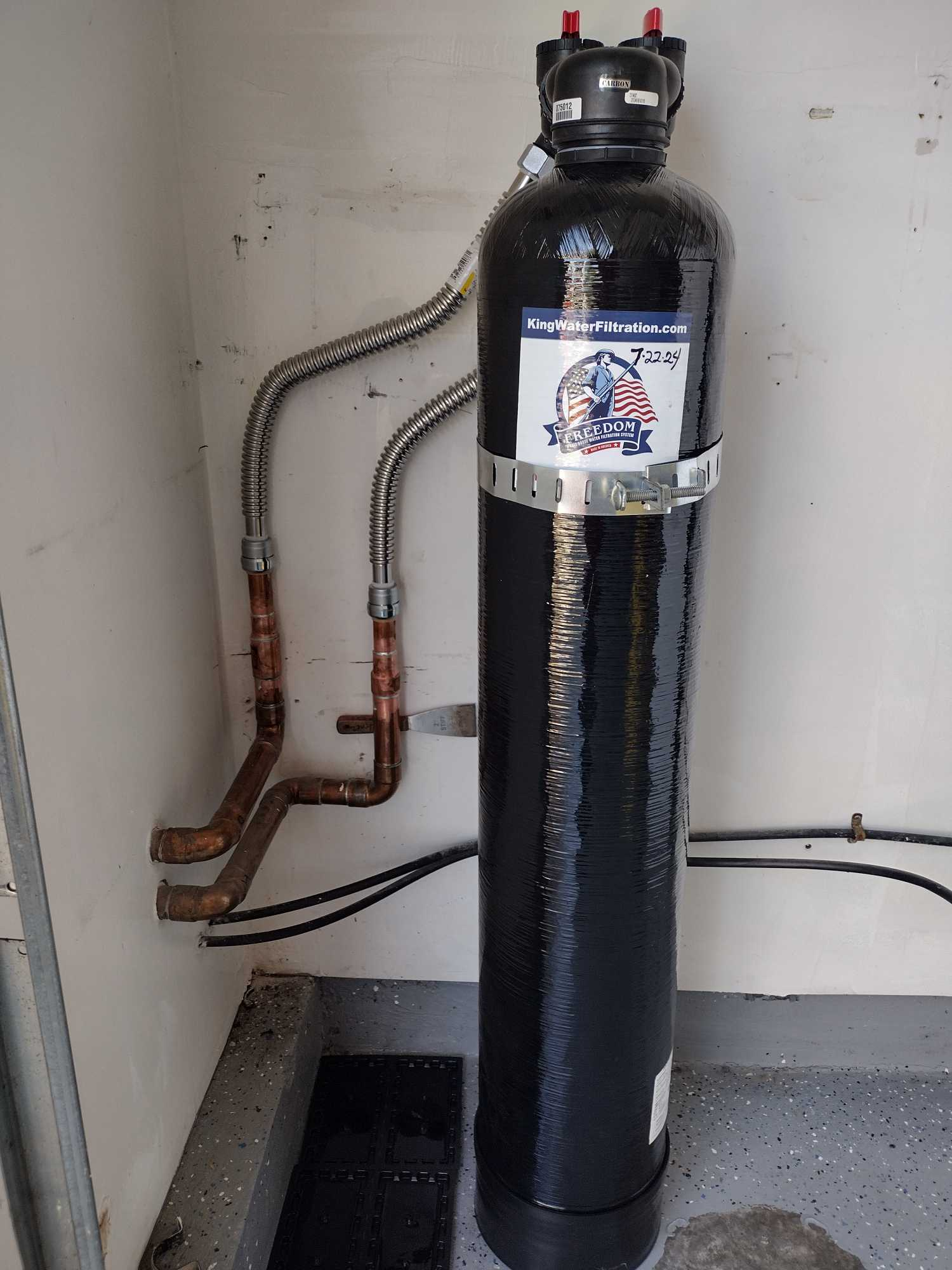 Licensed plumber repairing water line in Modesto, CA