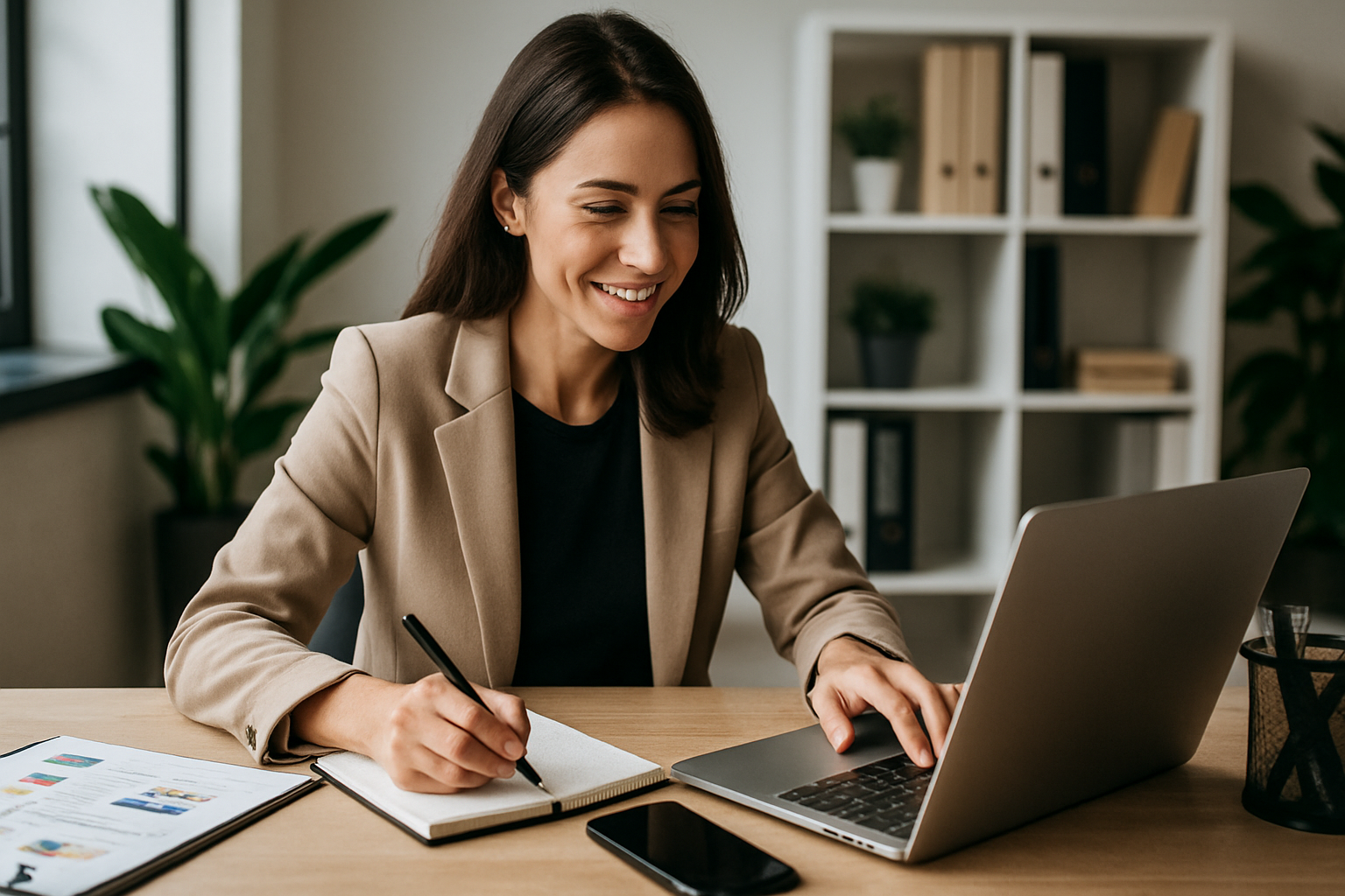 A remote professional working from home
