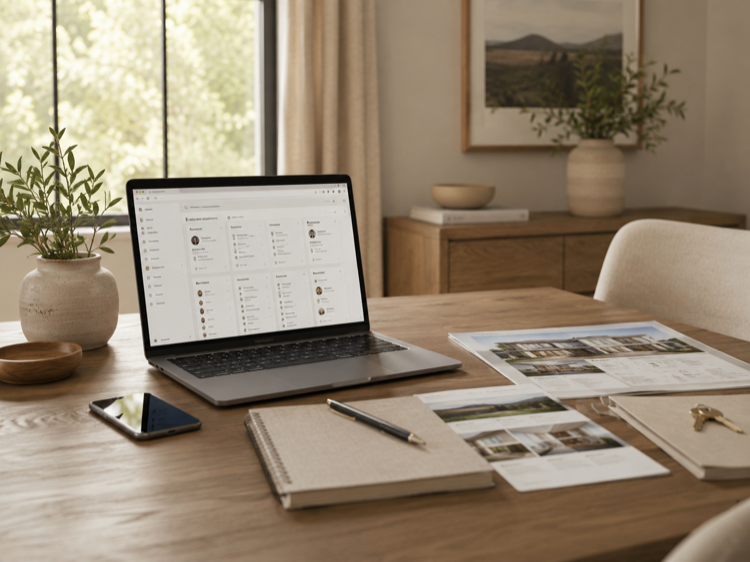 Home Office with simple materials