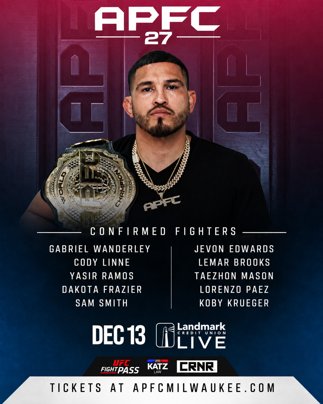 APFC 27 Event Graphic