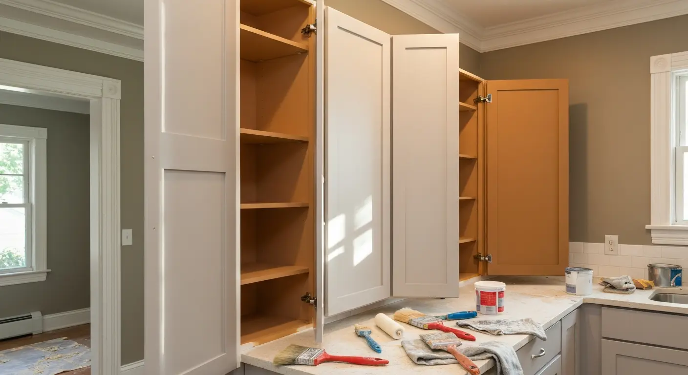 Interior painting and cabinet work