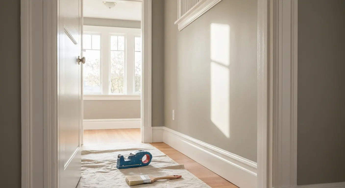 Hallway and trim painting