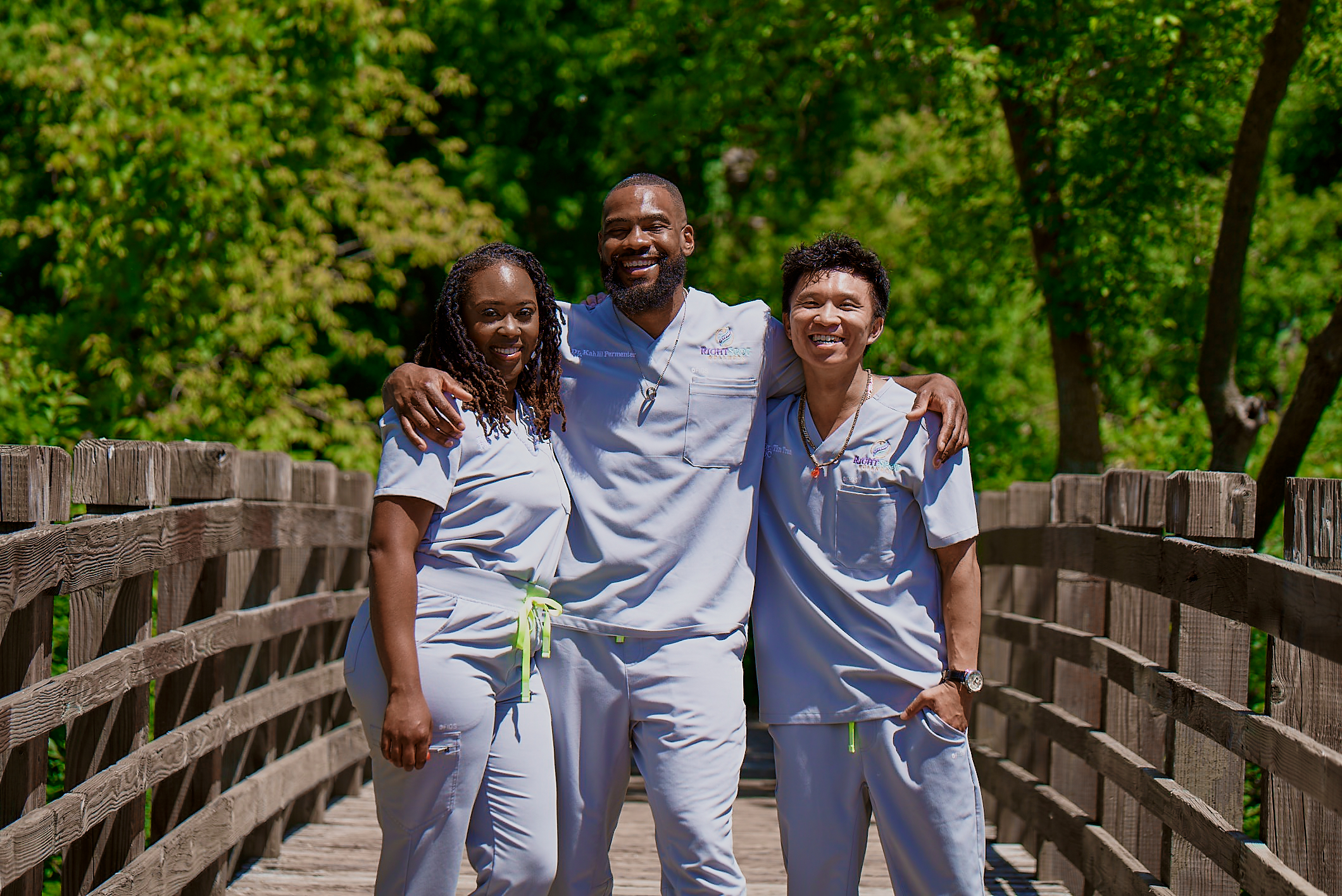 Right Spot Wellness providers, Nurse Felicia Permenter, Dr. Kahlil Permenter, Dr. Tin Tran Right Spot Wellness providers, Nurse Felicia Permenter, Dr. Kahlil Permenter, Dr. Tin Tran