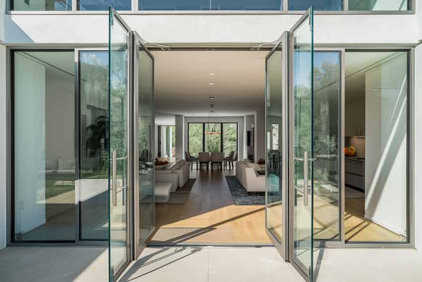 Custom Glass Door Texture Background