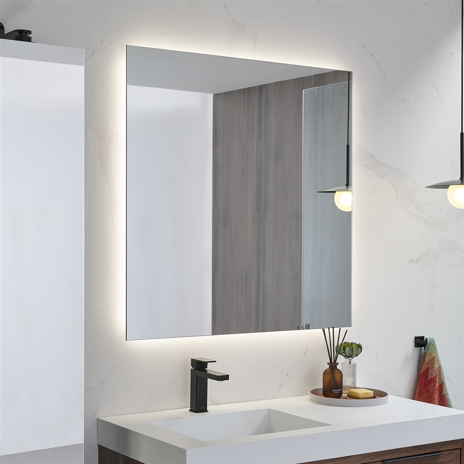 Custom bathroom vanity mirror