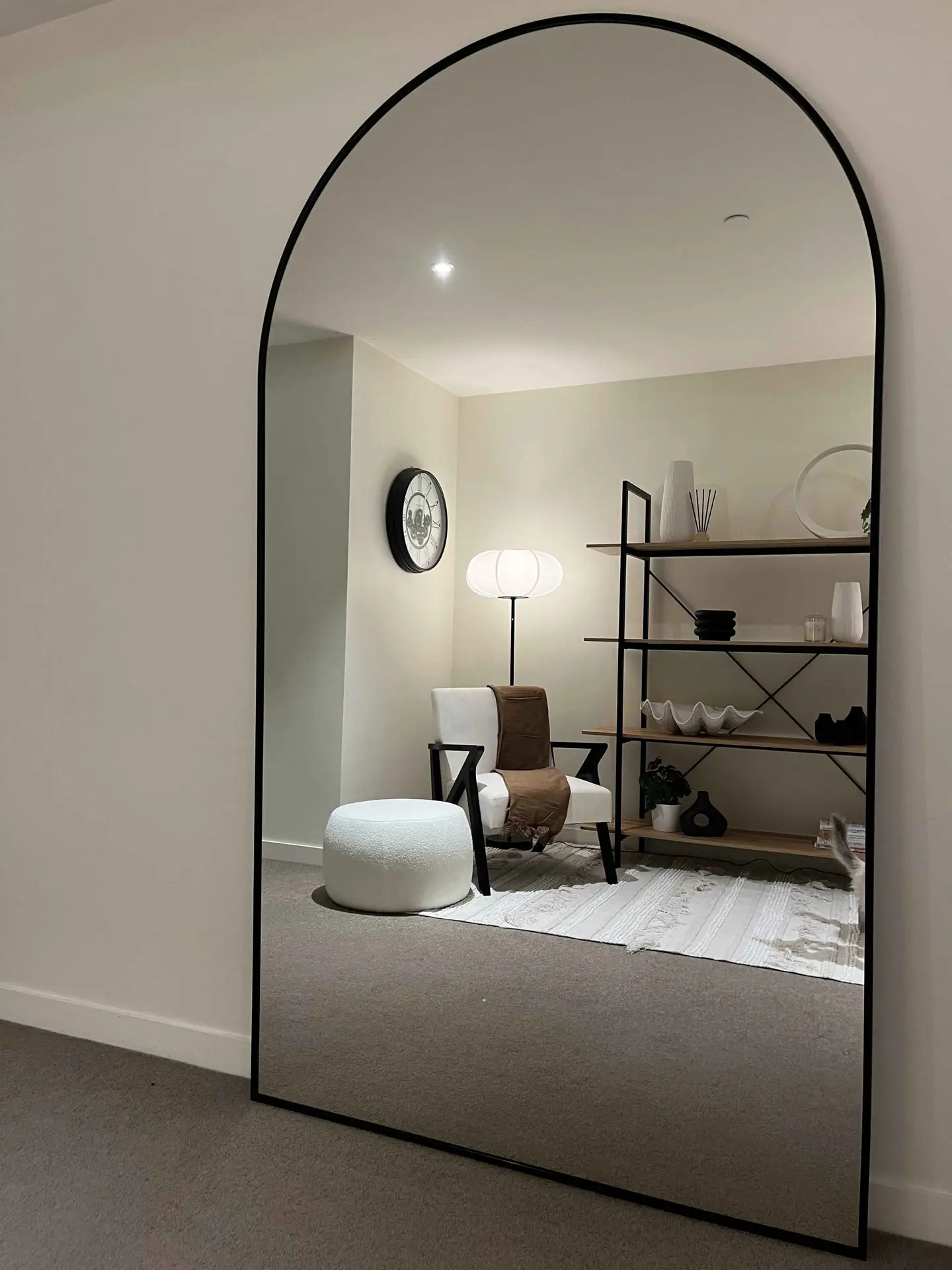 Elegant modern bathroom vanity mirror